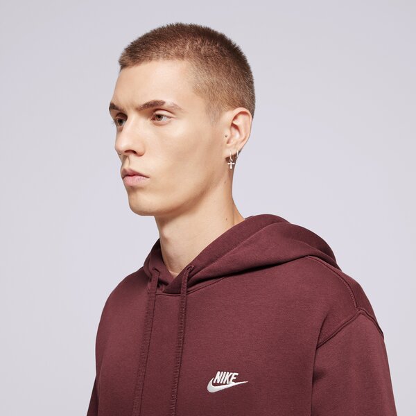 Мъжки суичър NIKE СУИТЧЪР С КАЧУЛКА SPORTSWEAR CLUB FLEECE bv2654-652 цвят кафяв