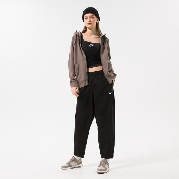 Дамски суичър NIKE СУИТЧЪР С КАЧУЛКА W NSW ESSNTL FLC FZ HOODIE dx2317-040 цвят кафяв