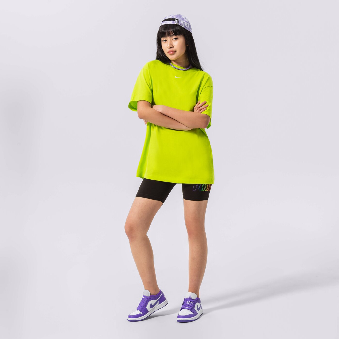 Дамска тениска NIKE ТЕНИСКА SPORTSWEAR ESSENTIAL OVERSIZED dn5697-321 цвят неоново жълто