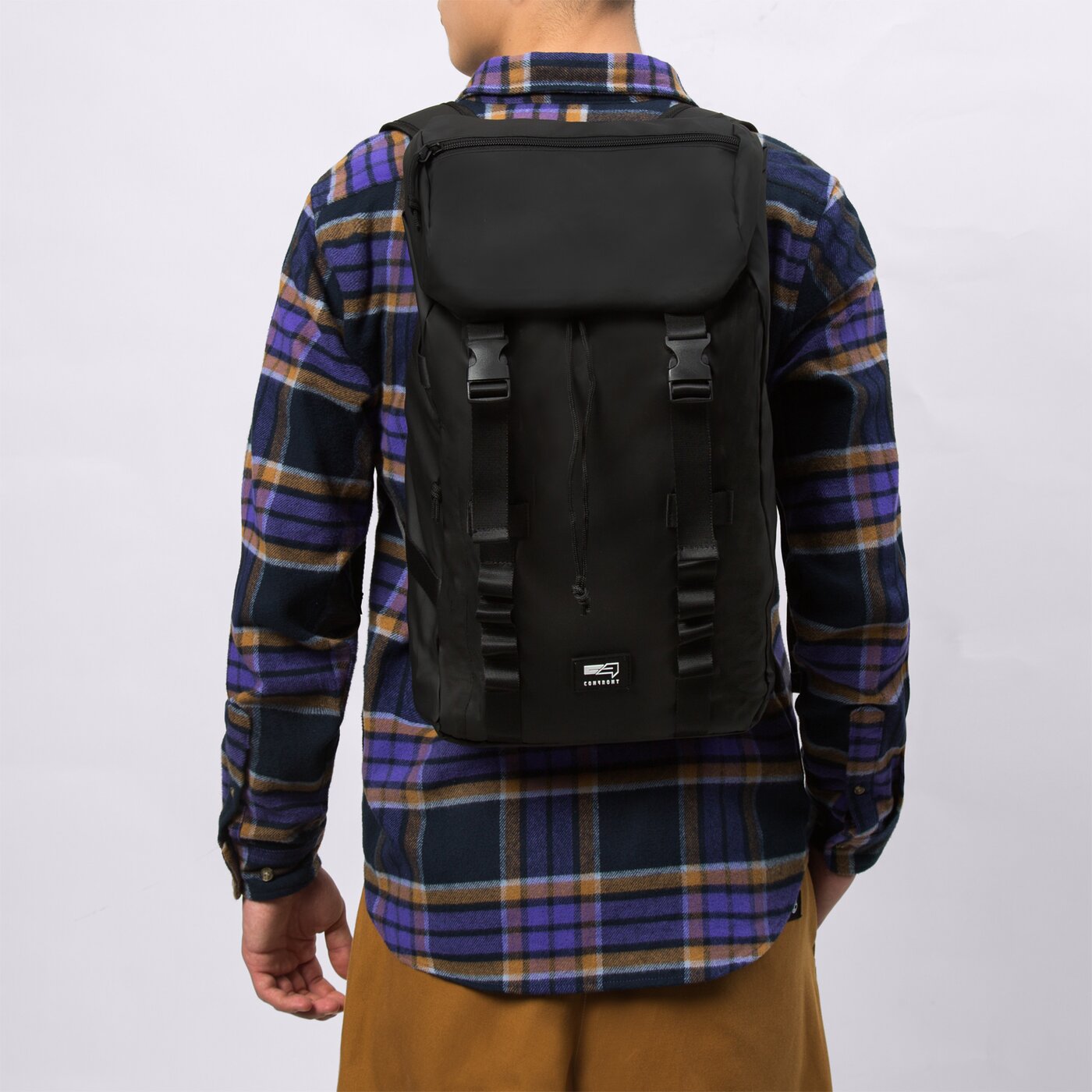 Мъжка раница CONFRONT РАНИЦА РАНИЦА BASEL cf123plm96001 цвят черен