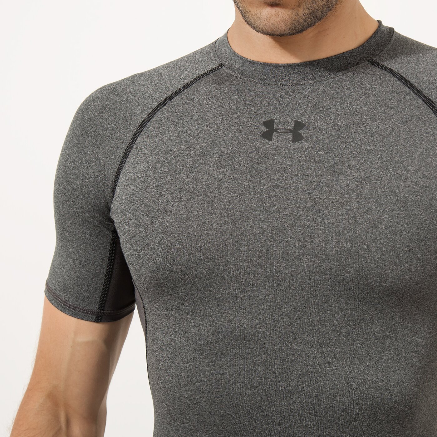 Мъжка тениска UNDER ARMOUR ТЕНИСКА HEATGEAR COMPRESSION 1257468090 цвят сив