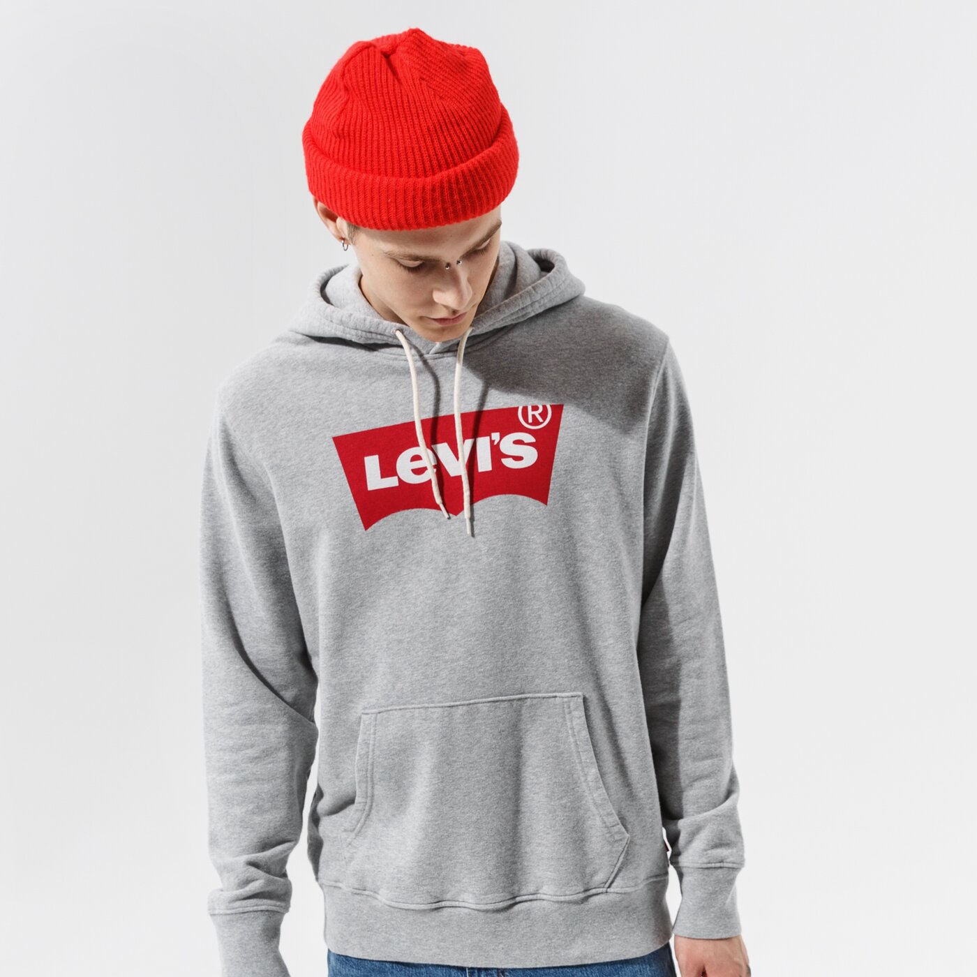 gray graphic hoodie