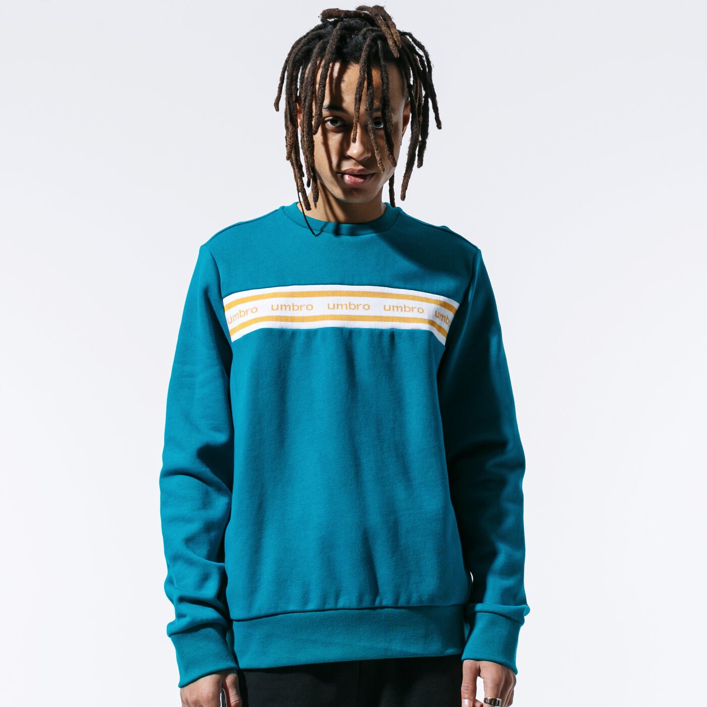 Мъжки суичър UMBRO СУИТЧЪР RETRO SWEATSHIRT GRN ul39blm89002 цвят зелен