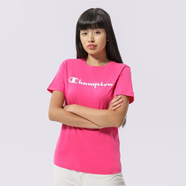 Дамска тениска CHAMPION ТЕНИСКА CREWNECK ТЕНИСКА 114911ps025 цвят розов