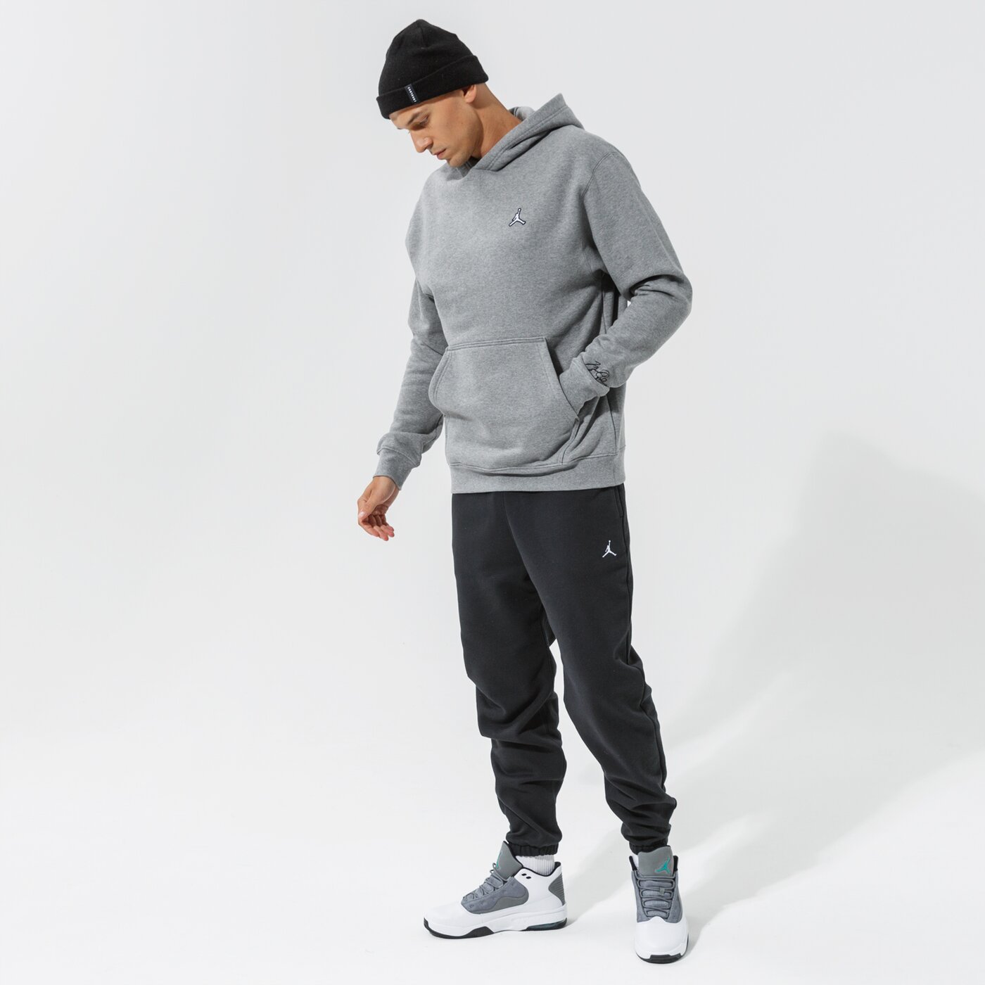 Мъжки панталони JORDAN ПАНТАЛОНИ ESSENTIAL FLEECE JOGGERS da9820-010 цвят черен