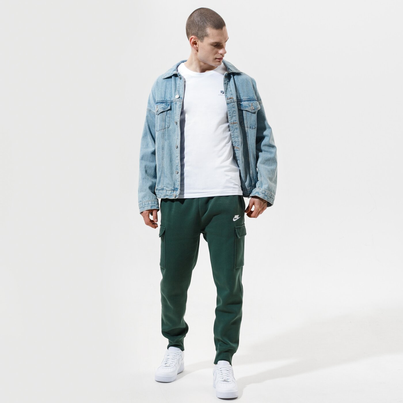 Мъжки панталони NIKE ПАНТАЛОНИ M NSW CLUB PANT CARGO BB cd3129-370 цвят каки