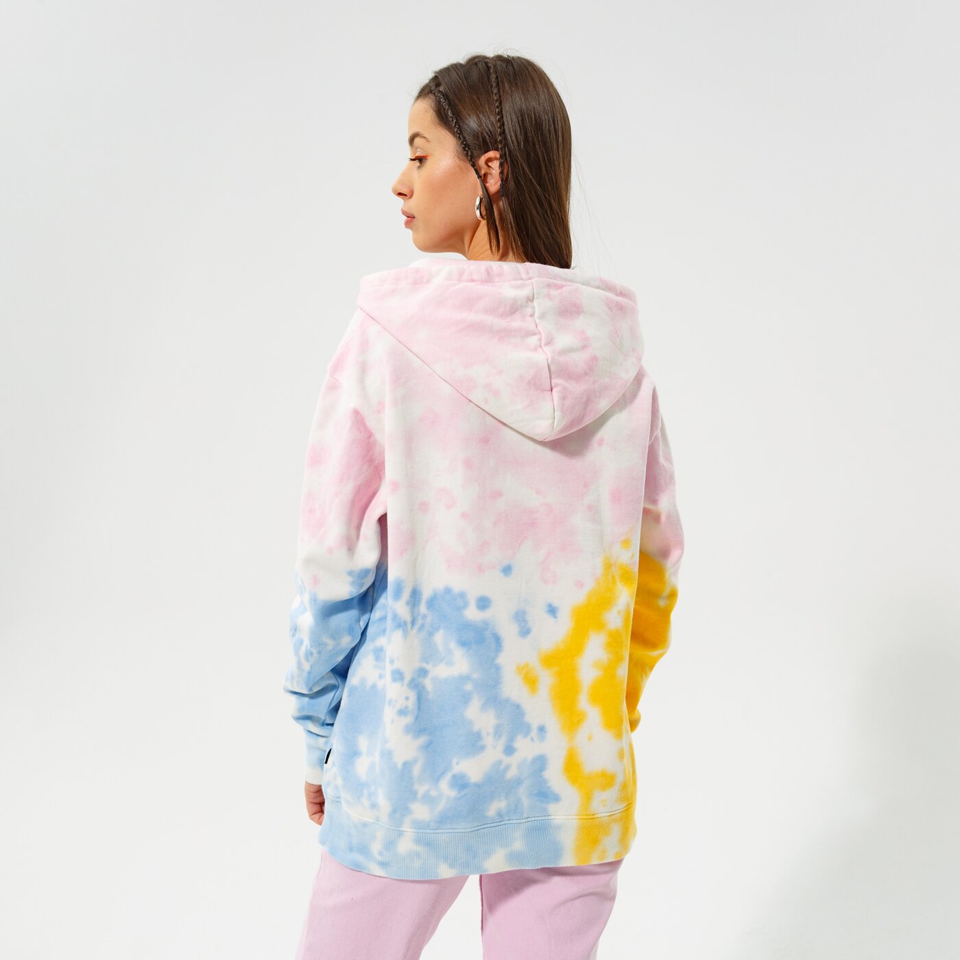 Дамски суичър VANS СУИТЧЪР С КАЧУЛКА TRI-DYE BFF HOODIE vn0a5lo4v1c1 цвят многоцветен