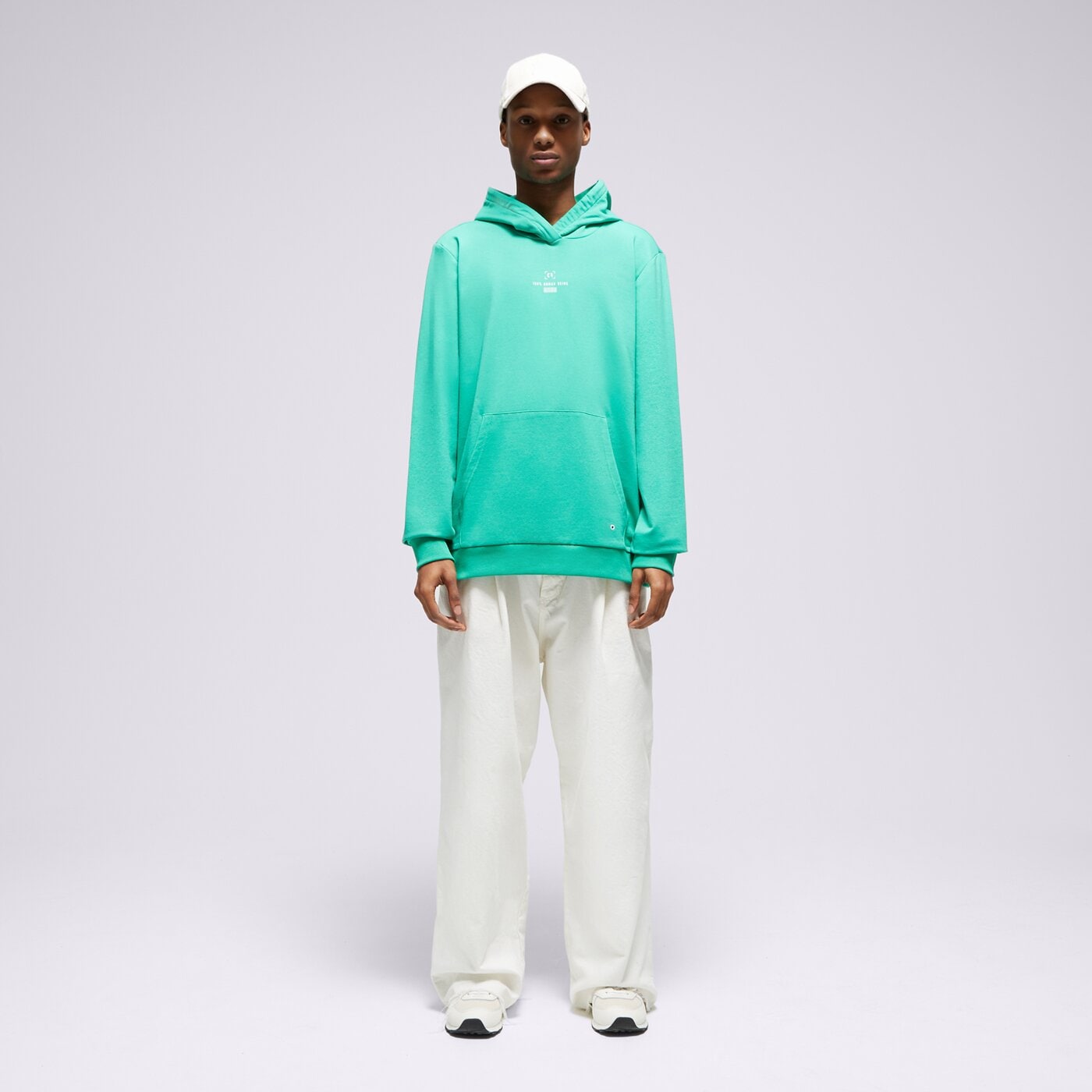 Мъжки суичър CONFRONT СУИТЧЪР С КАЧУЛКА GREEN cf123blm10001 цвят зелен