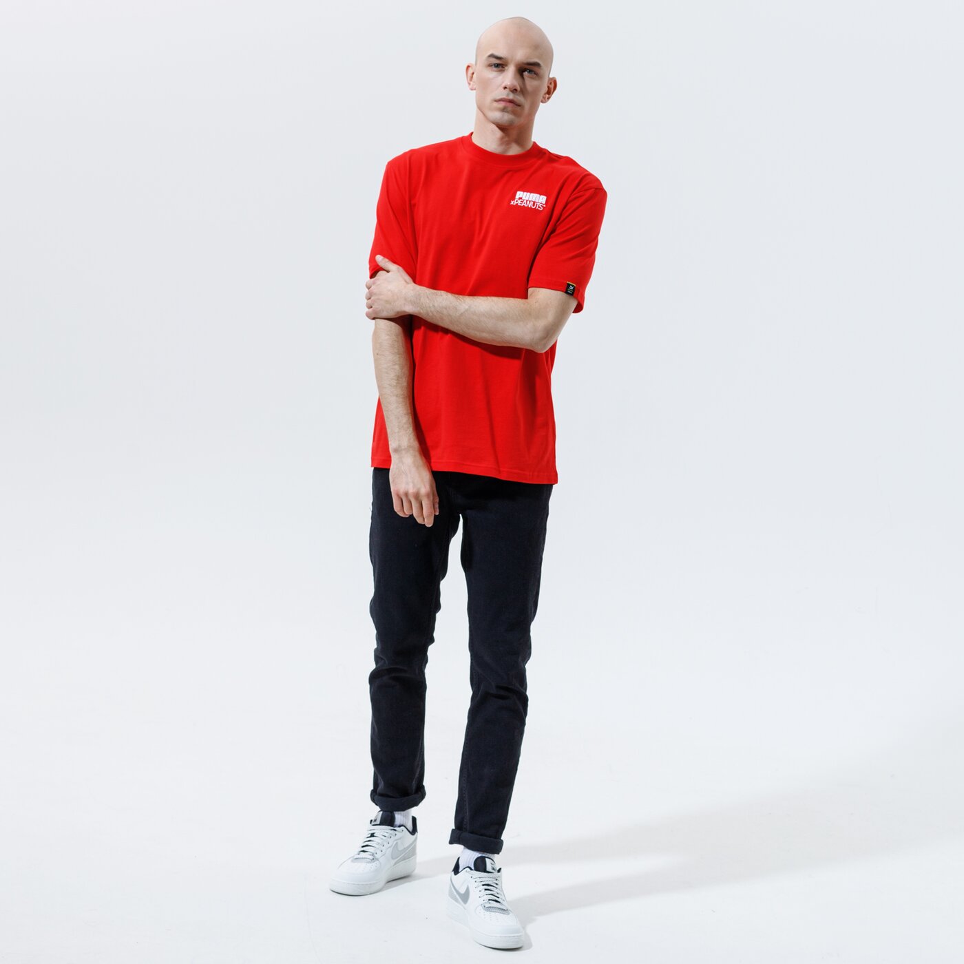 Мъжка тениска PUMA ТЕНИСКА PUMA X PEANUTS TEE 53061611 цвят червен