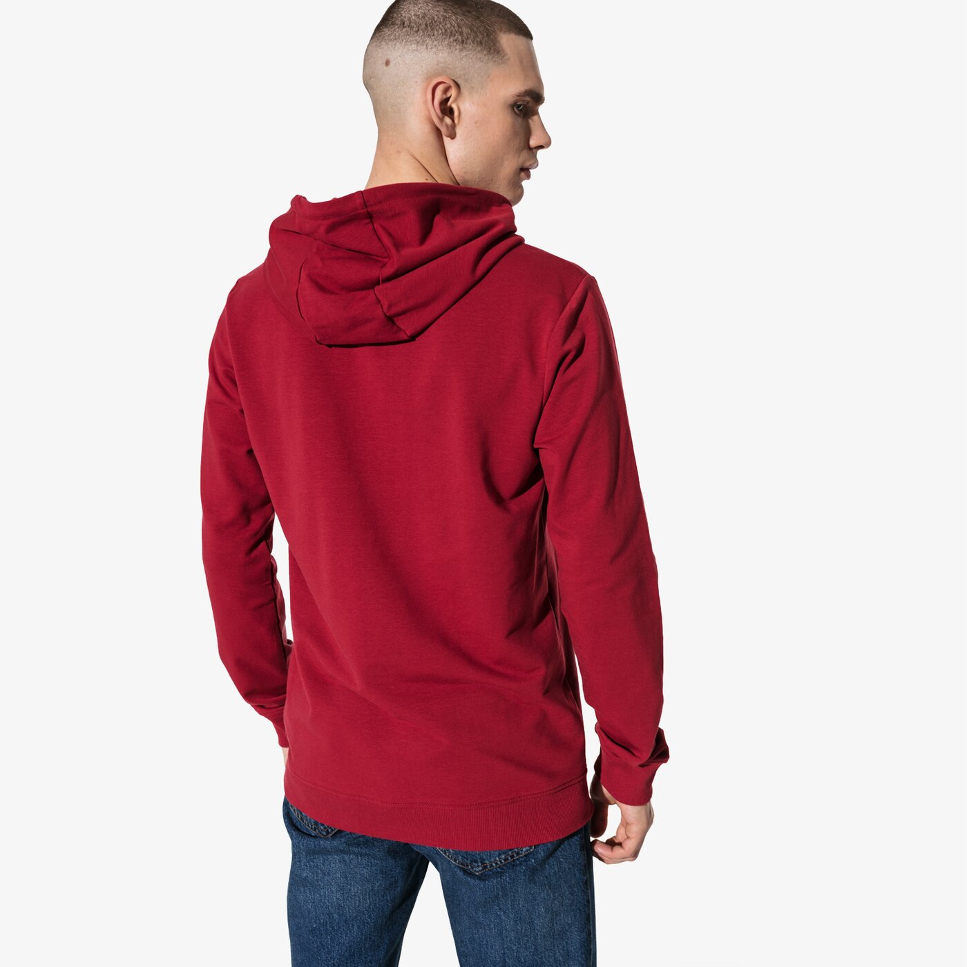 Мъжки суичър CONFRONT СУИТЧЪР SMALL LOGO HOODIE cf19blm11001 цвят червен