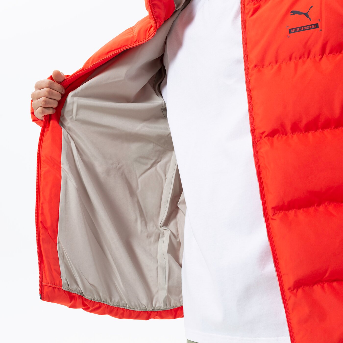Мъжко зимно яке PUMA ЯКЕ ЗИМНО BETTER SPORTSWEAR HOODED PUFFER 849331 26 цвят червен