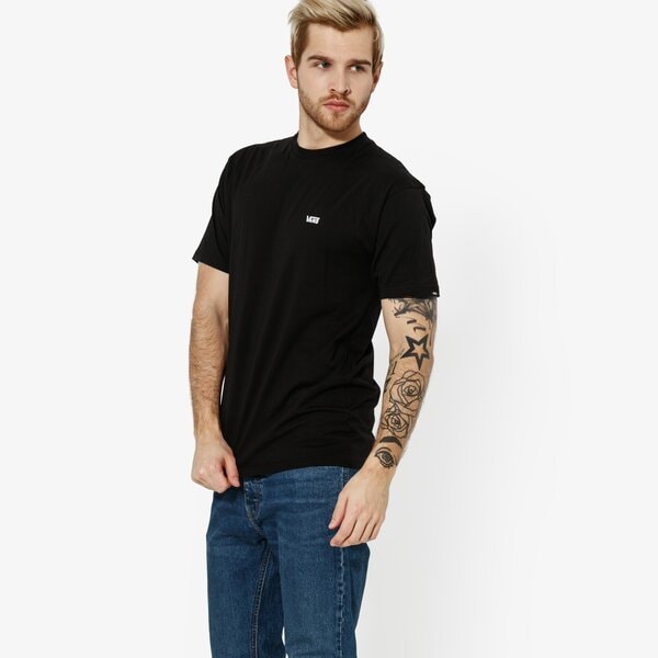 Мъжка тениска VANS ТЕНИСКА MN LEFT CHEST LOGO TEE BLACK vn0a3czey281 цвят черен