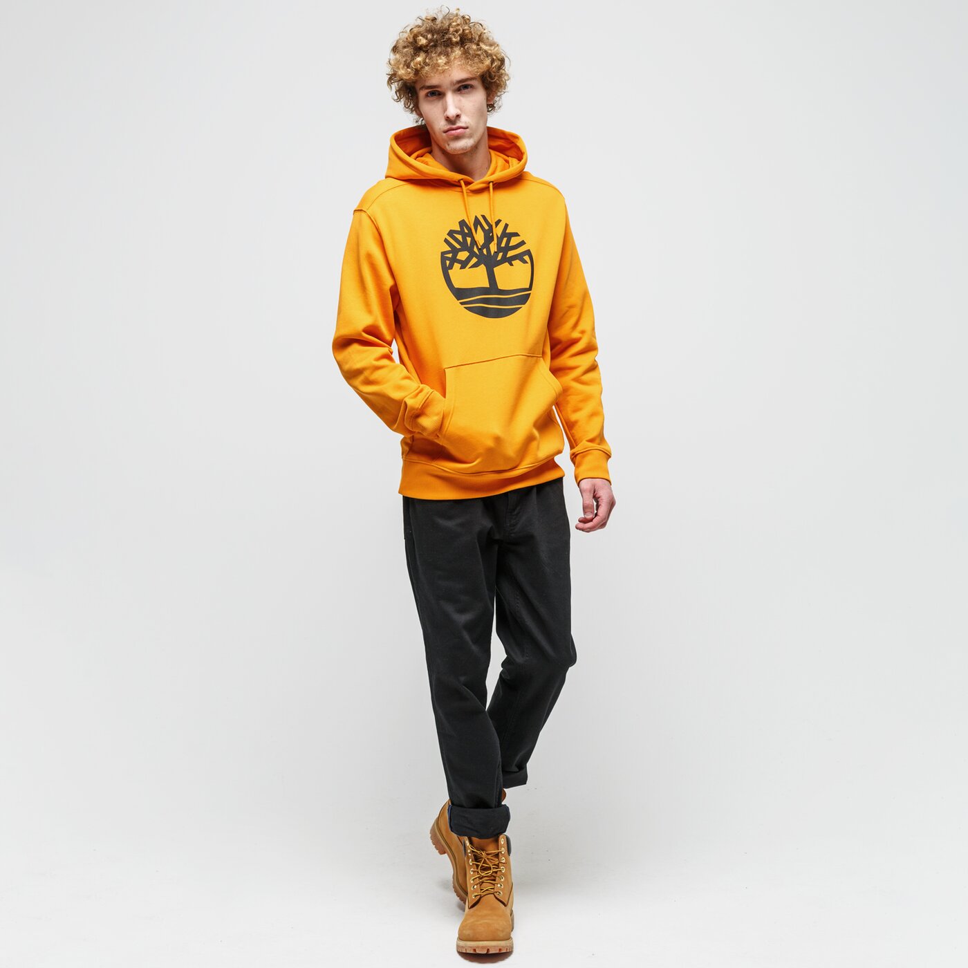 Мъжки суичър TIMBERLAND СУИТЧЪР С КАЧУЛКА YC CORE TREE LOGO LOGO PULL OVE tb0a2bjhar81 цвят горчица