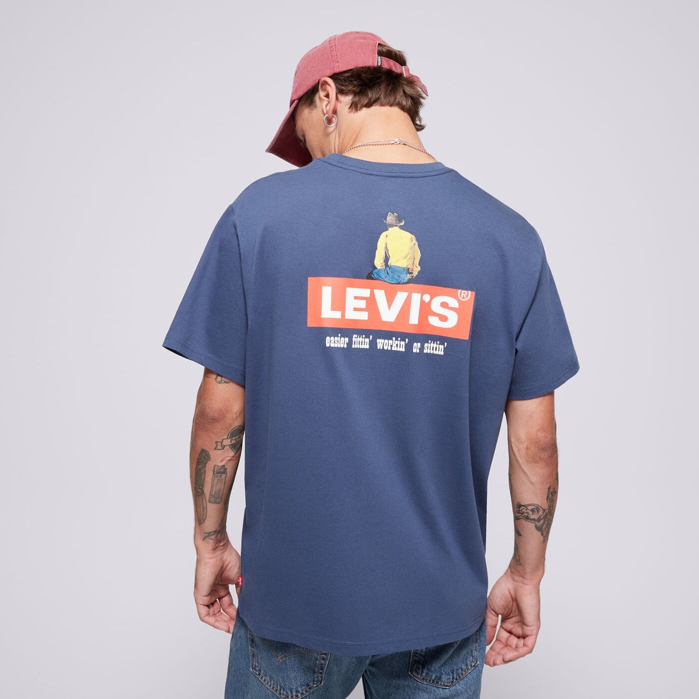 Мъжка тениска LEVI'S ТЕНИСКА SS RELAXED FIT TEE BLUES 16143-1525 цвят син