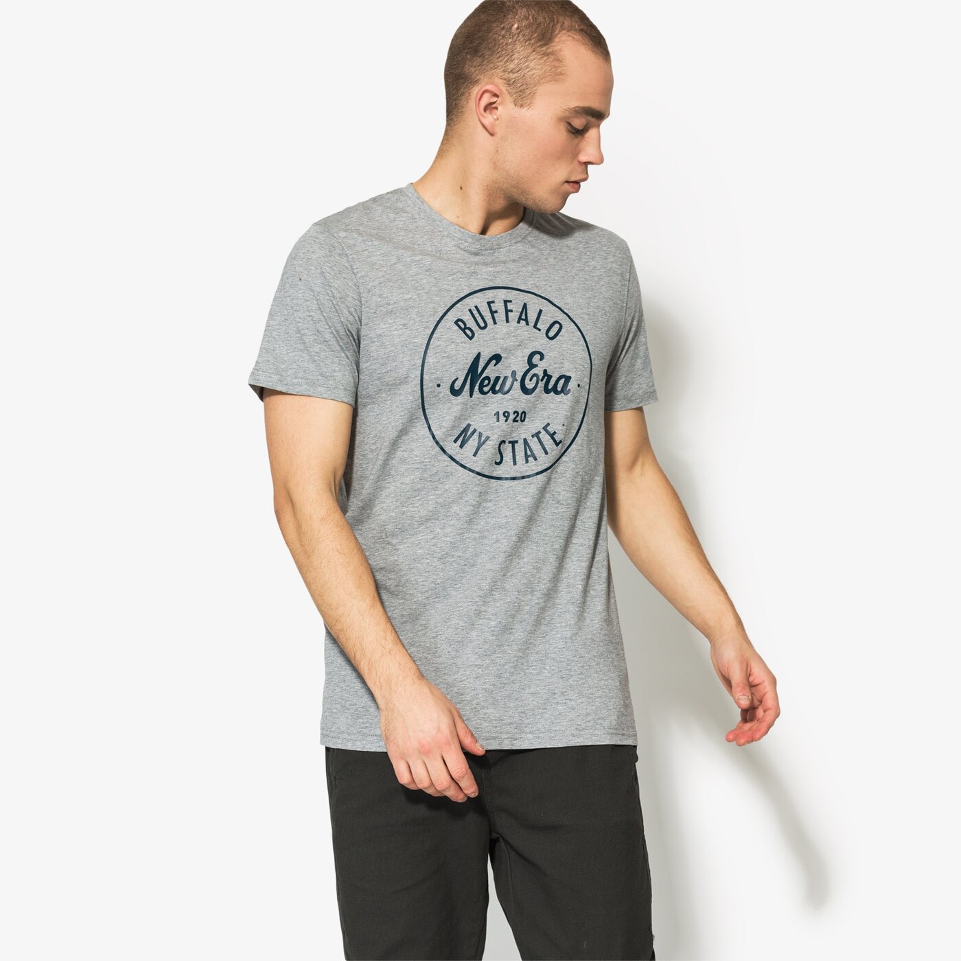 Мъжка тениска NEW ERA ТЕНИСКА SS NE WHEEL TEE NE LGH 11585986 цвят сив