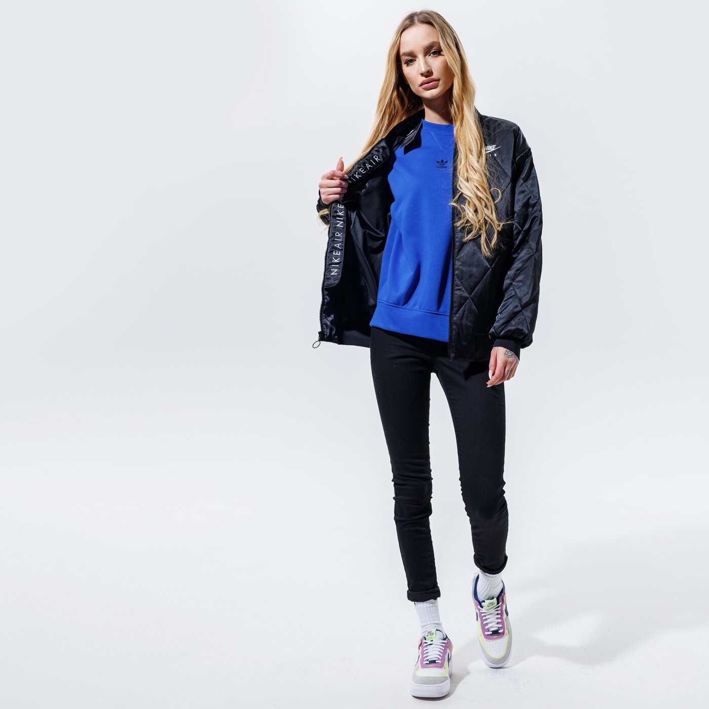 Дамски суичър ADIDAS СУИТЧЪР SWEATSHIRT gn4766 цвят син