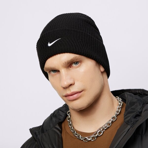 Дамска зимна шапка NIKE ШАПКА U NSW BEANIE UTILITY SWOOSH dv3342-010 цвят черен