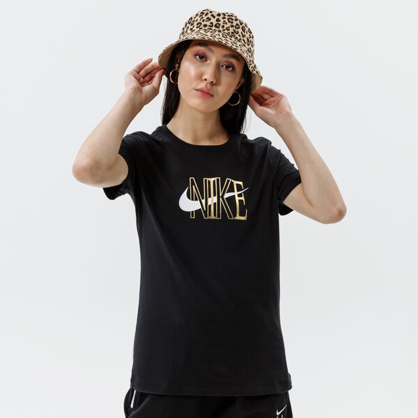 Дамска тениска NIKE ТЕНИСКА W NSW TEE SHINE dm2809-010 цвят черен