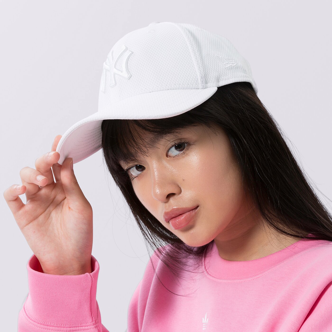 Мъжка шапка с козирка NEW ERA ШАПКА DIAMOND ERA 9FORTY NYY WHT NEW YORK YANKEES WH 12523903 цвят бял