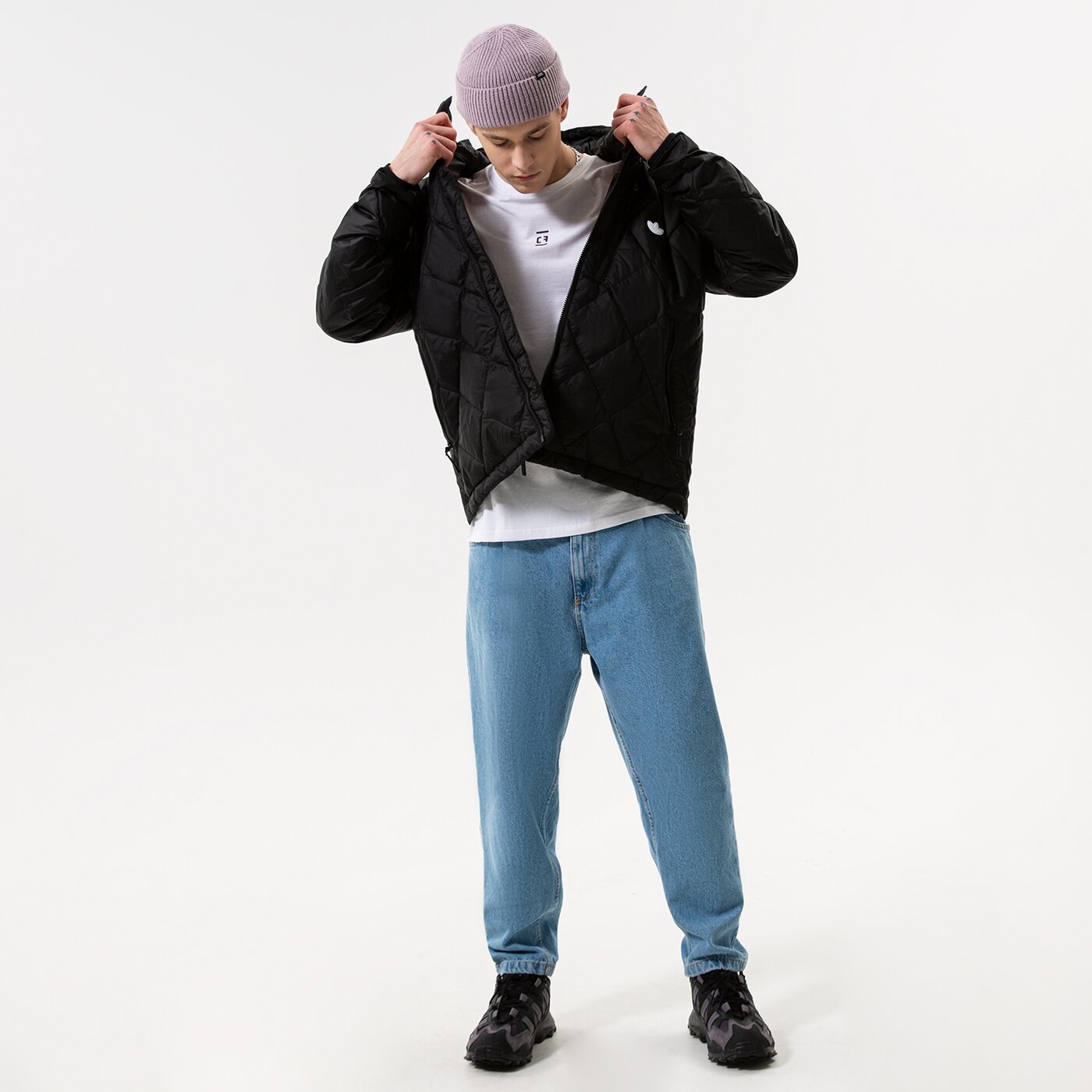 Мъжко зимно яке ADIDAS ЯКЕ ЗИМНО DOWN QUILT PUFF hl9205 цвят черен