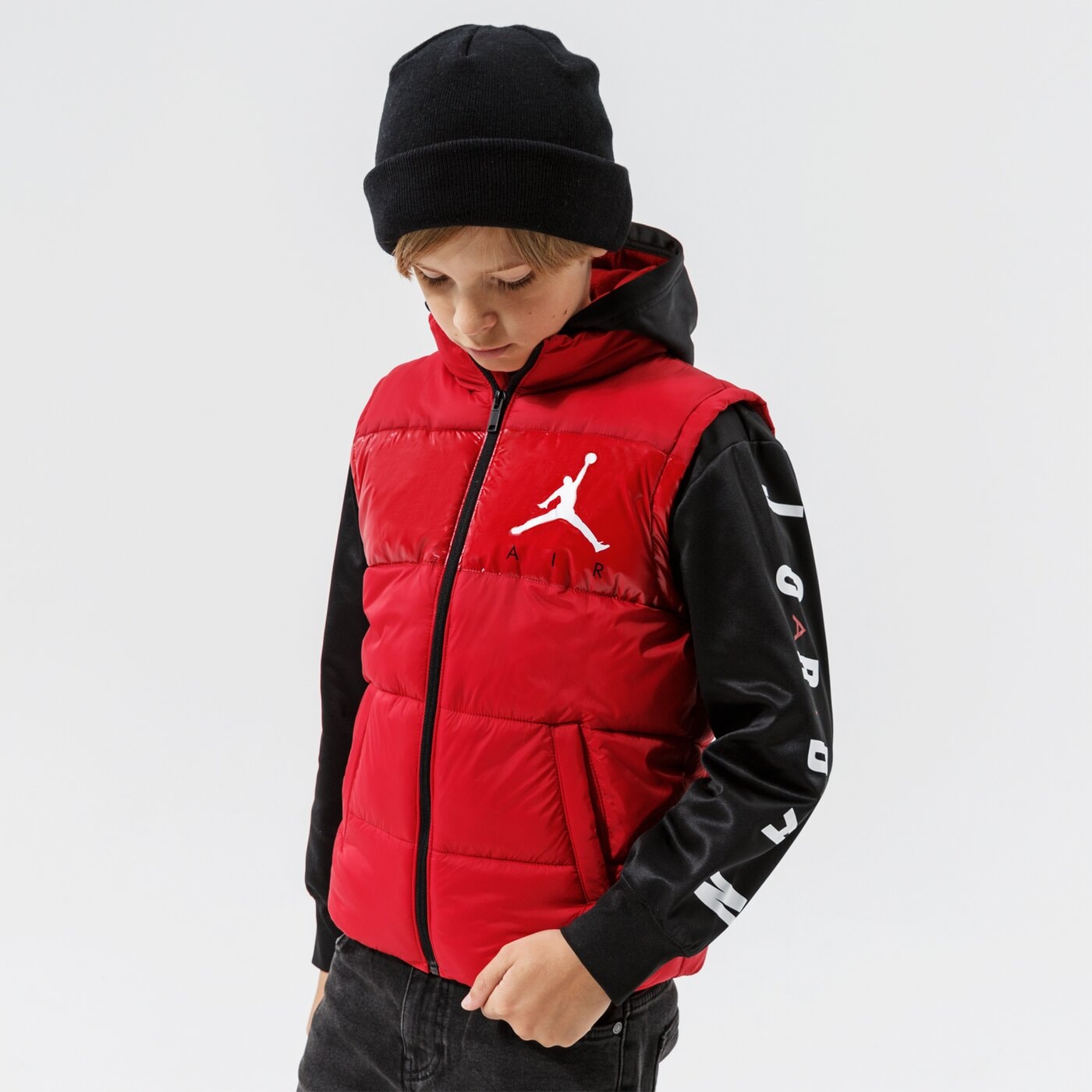 Детска преходно яке JORDAN ЯКЕ JORDAN 2 FER JACKET BOY 95a625-r78 цвят червен