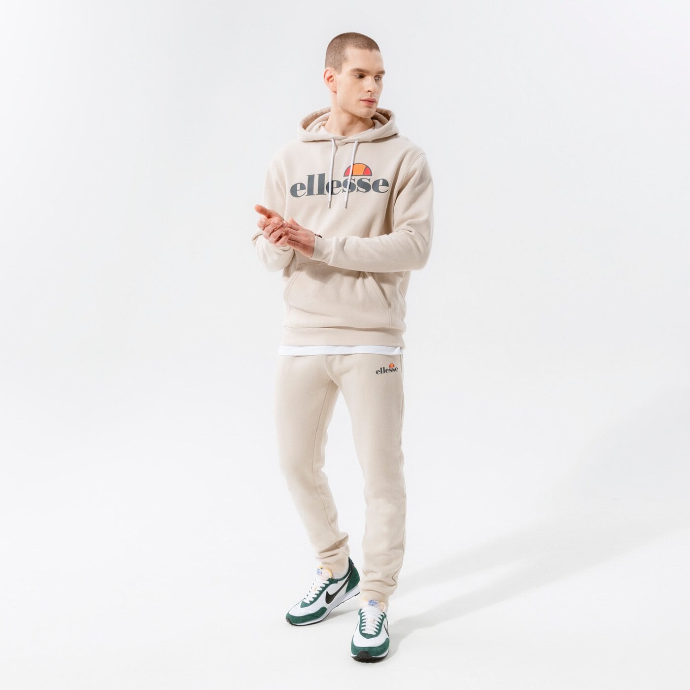 Мъжки суичър ELLESSE СУИТЧЪР С КАЧУЛКА   SL GOTTERO OH HOODY BEIGE shm07407214 цвят бежов