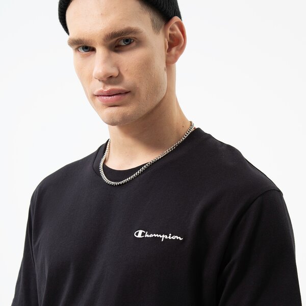 Мъжка тениска CHAMPION ТЕНИСКА CREWNECK ТЕНИСКА 217921kk001 цвят черен