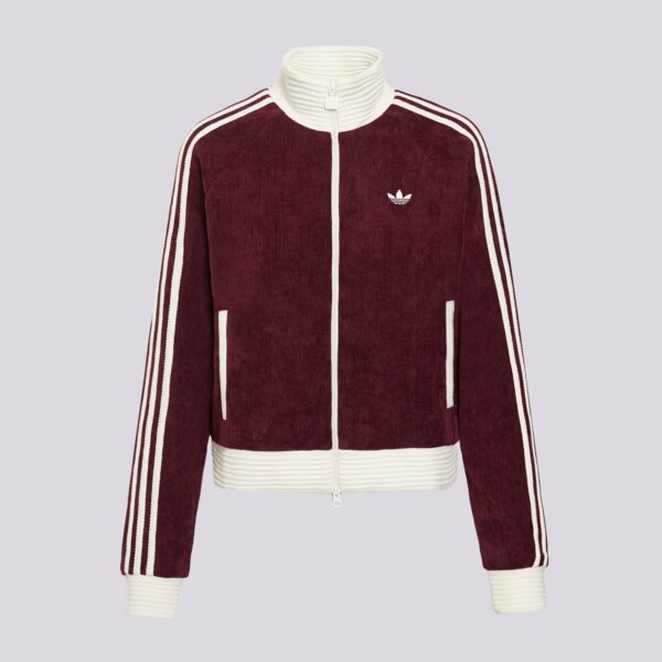Дамски суичър ADIDAS СУИТЧЪР СЪС ЗАКОПЧАВАНЕ   VELOUR KNIT TRACK ТОП ks0400 цвят бордо