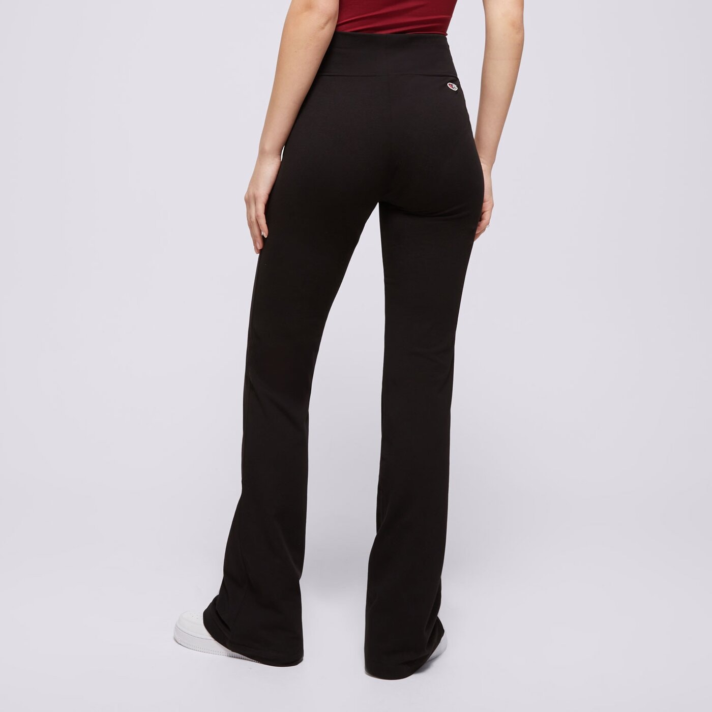 Дамски панталони CHAMPION ПАНТАЛОНИ HIGH WAIST FLARE LEGGINS 117559kk001 цвят черен