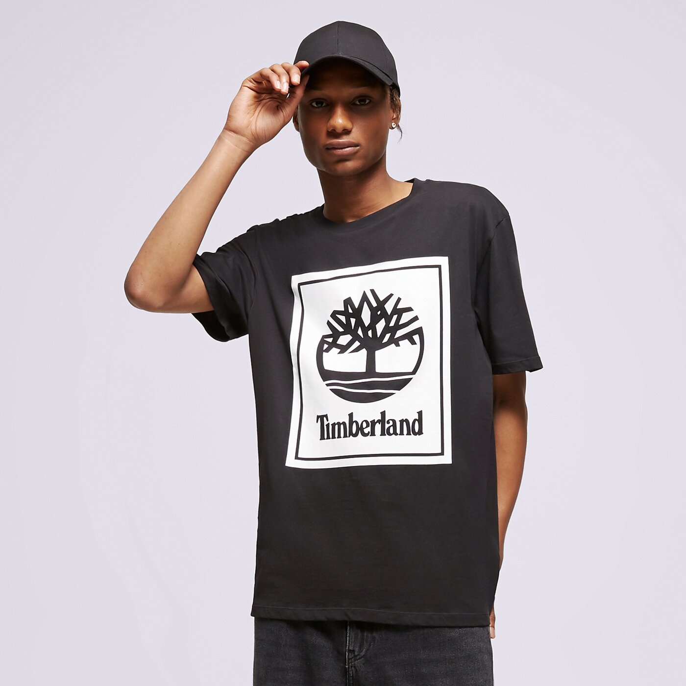 Мъжка тениска TIMBERLAND ТЕНИСКА SS FRONT STACK tb0a6cbtn921 цвят черен
