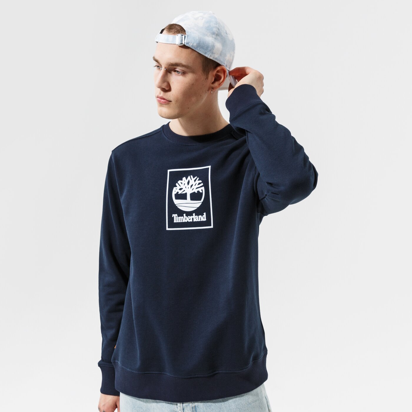 Мъжки суичър TIMBERLAND СУИТЧЪР TREE LOGO CREW DARK SAPPHIRE tb0a5pj84331 цвят тъмносин