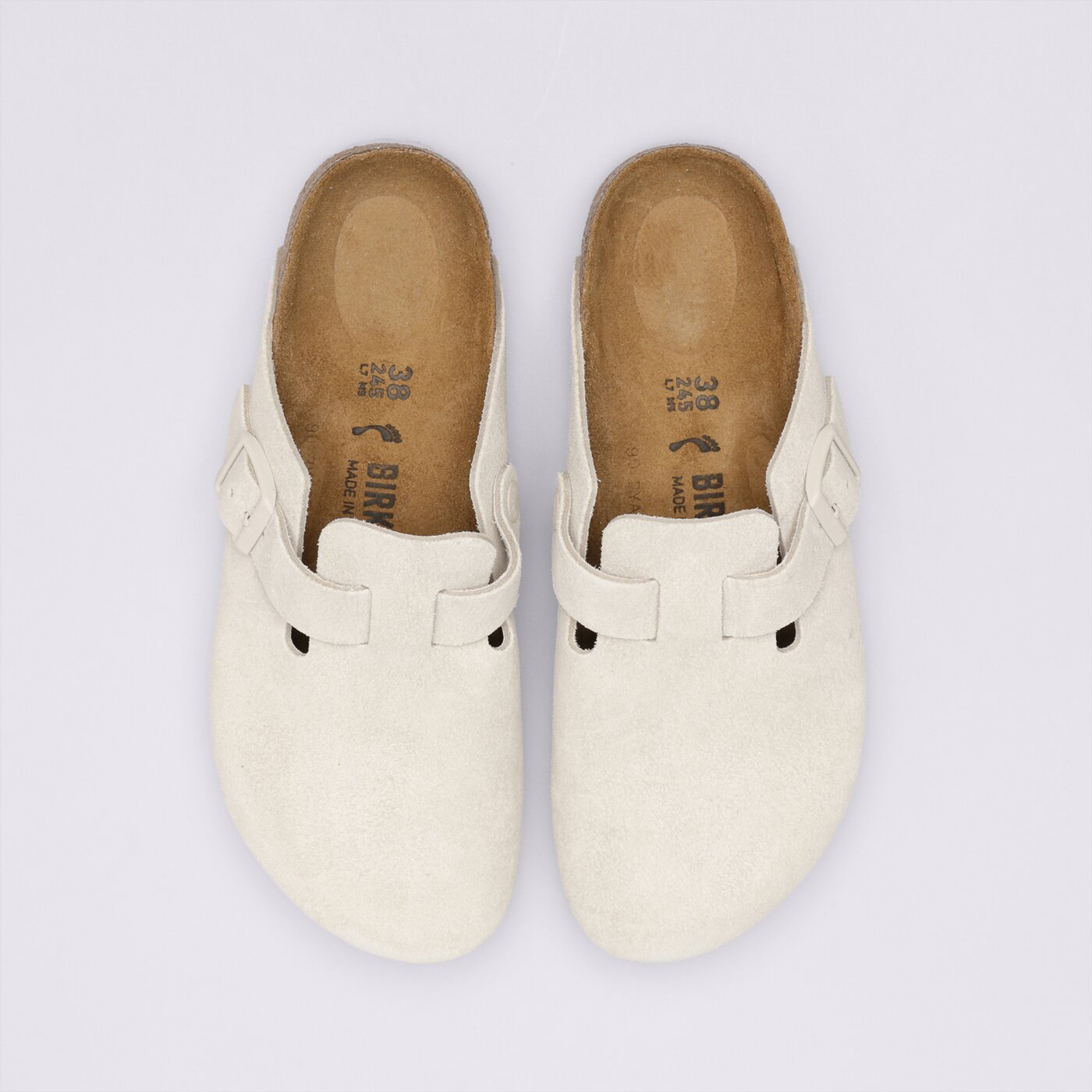 Дамски чехли и сандали BIRKENSTOCK BOSTON BS 1024740 цвят бял