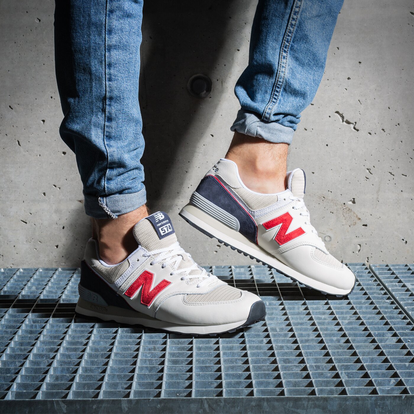 Мъжки маратонки NEW BALANCE 574  ml574wn2 цвят бял