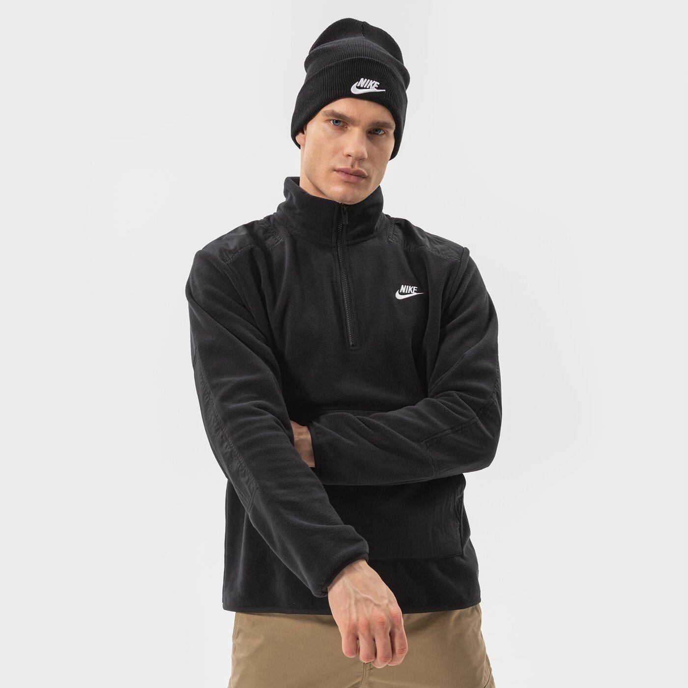 Мъжки суичър NIKE СУИТЧЪР M NSW SPE+ FLC HZ WINTER dd4870-010 цвят черен