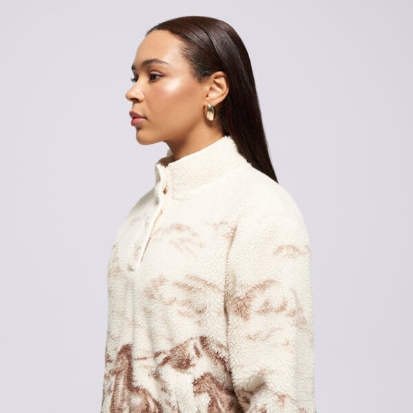 Дамски суичър LEVI'S ПОЛАР KASEY SHERPA PULLOVER OW NEUTRALS 003za-0000 цвят кафяв