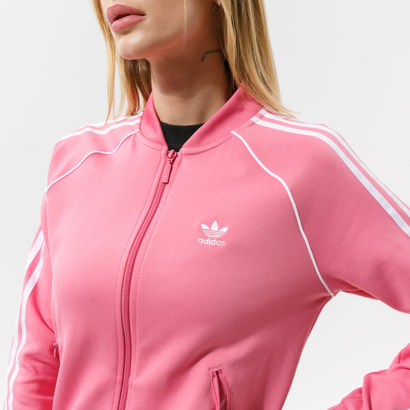 Дамски суичър ADIDAS СУИТЧЪР СЪС ЗАКОПЧАВАНЕ SST TRACKТОП PB h34591 цвят розов