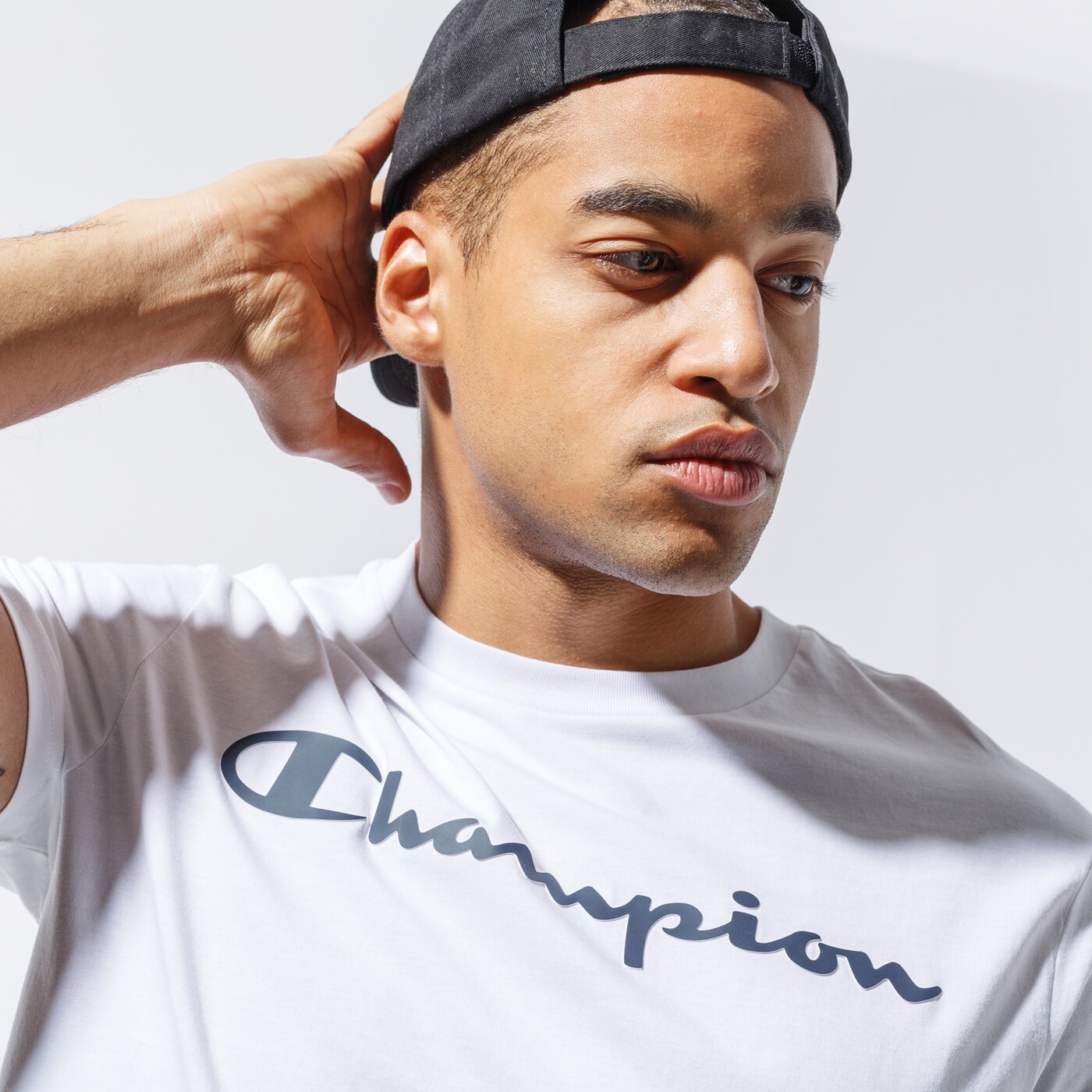 Мъжка тениска CHAMPION ТЕНИСКА CREWNECK ТЕНИСКА 214747ww001 цвят бял