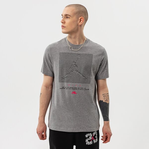 Мъжка тениска JORDAN ТЕНИСКА M J JMPMN GFX SS CREW dh8972-091 цвят сив