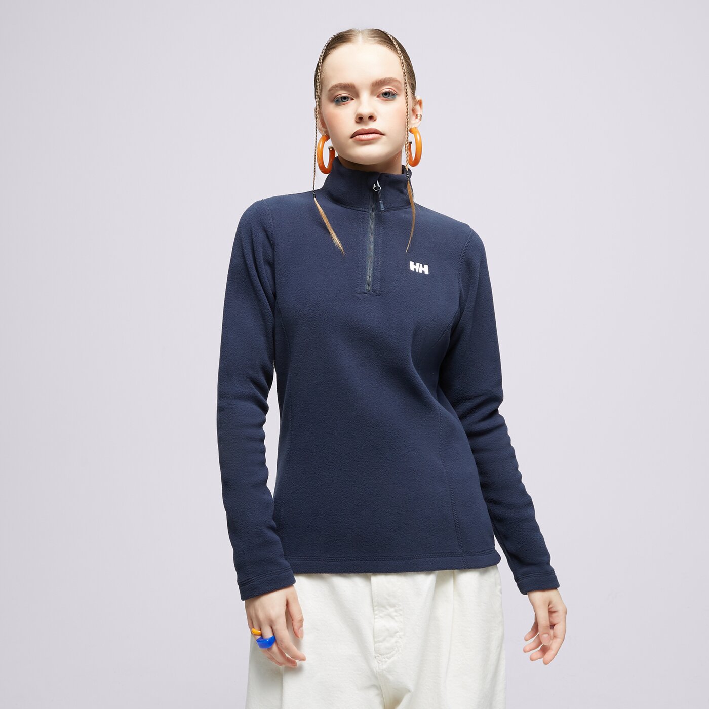 Дамски суичър HELLY HANSEN ПОЛАР W DAYBREAKER 1/2 ZIP FLEECE 50845599 цвят тъмносин