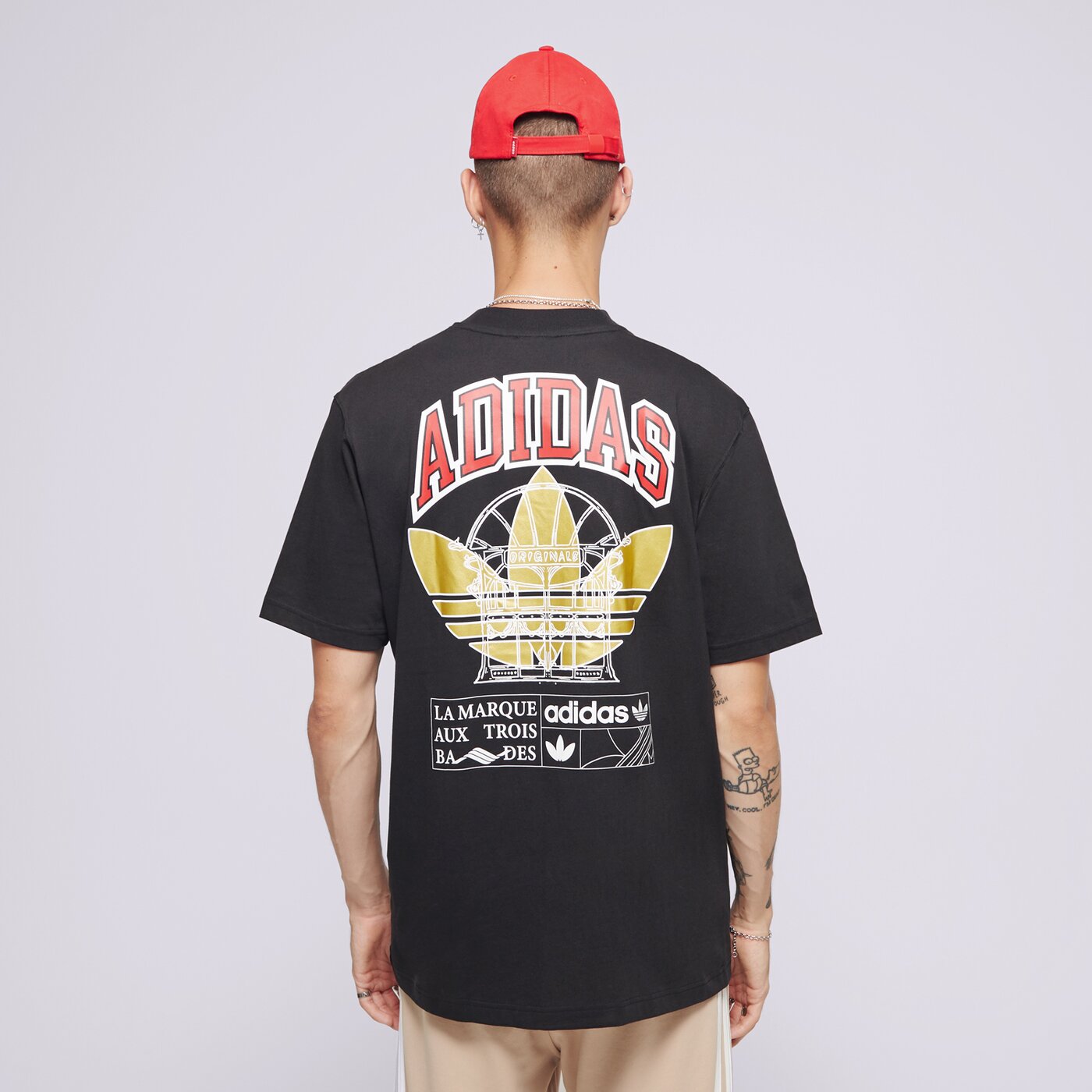 Мъжка тениска ADIDAS ТЕНИСКА LC ARCH TEE BLK ix6760 цвят черен