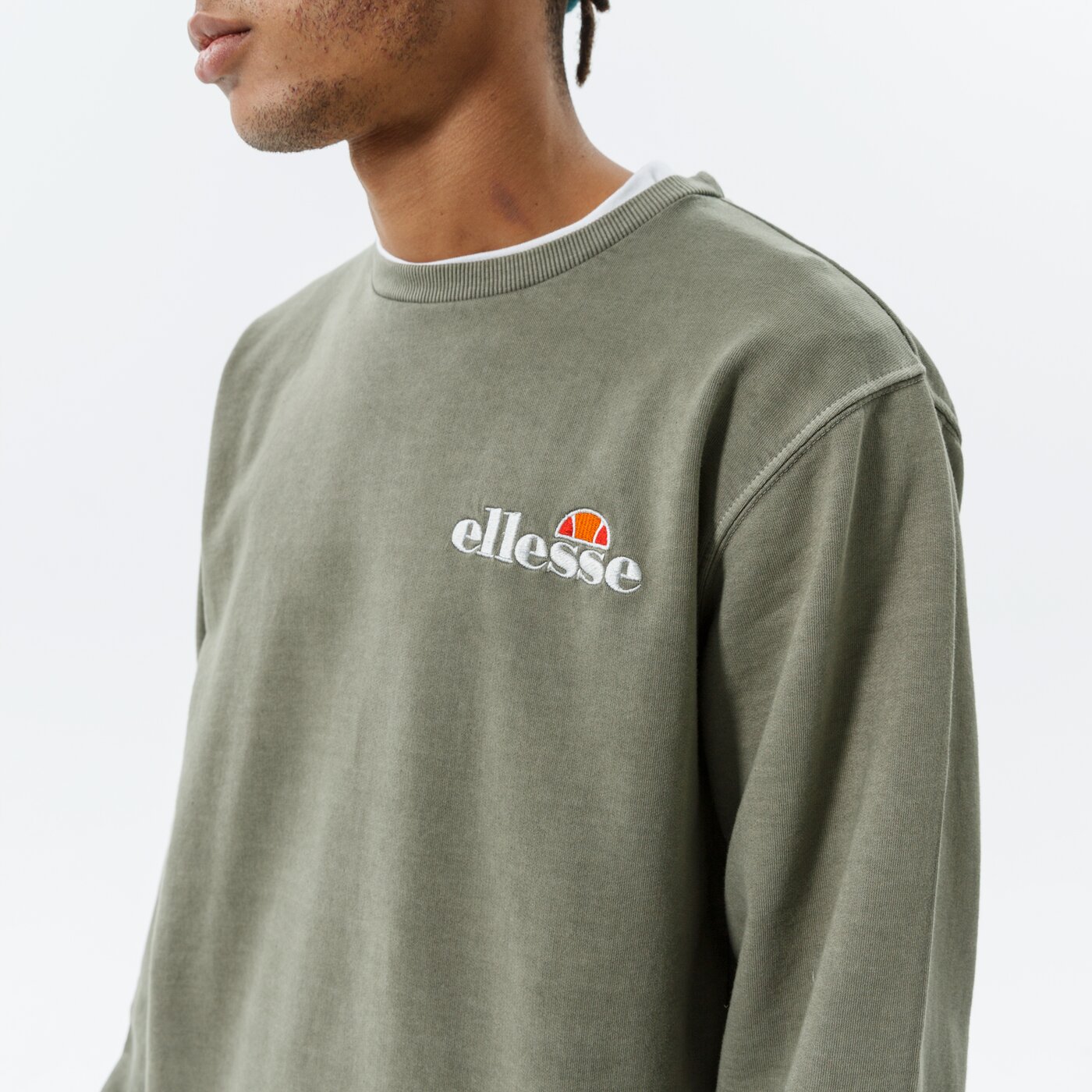 Мъжки суичър ELLESSE СУИТЧЪР CALENDULA SWEATSHIRT KHA shk13145506 цвят каки