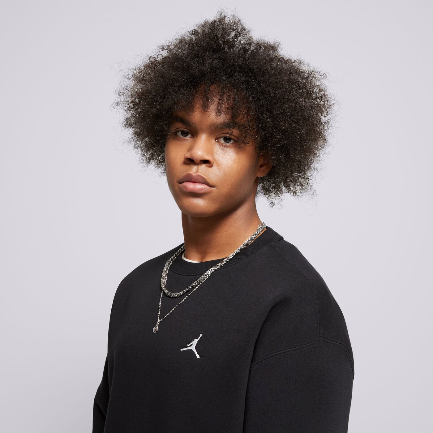 Мъжки суичър JORDAN СУИТЧЪР M J BRKLN FLC CREW fv7293-010 цвят черен