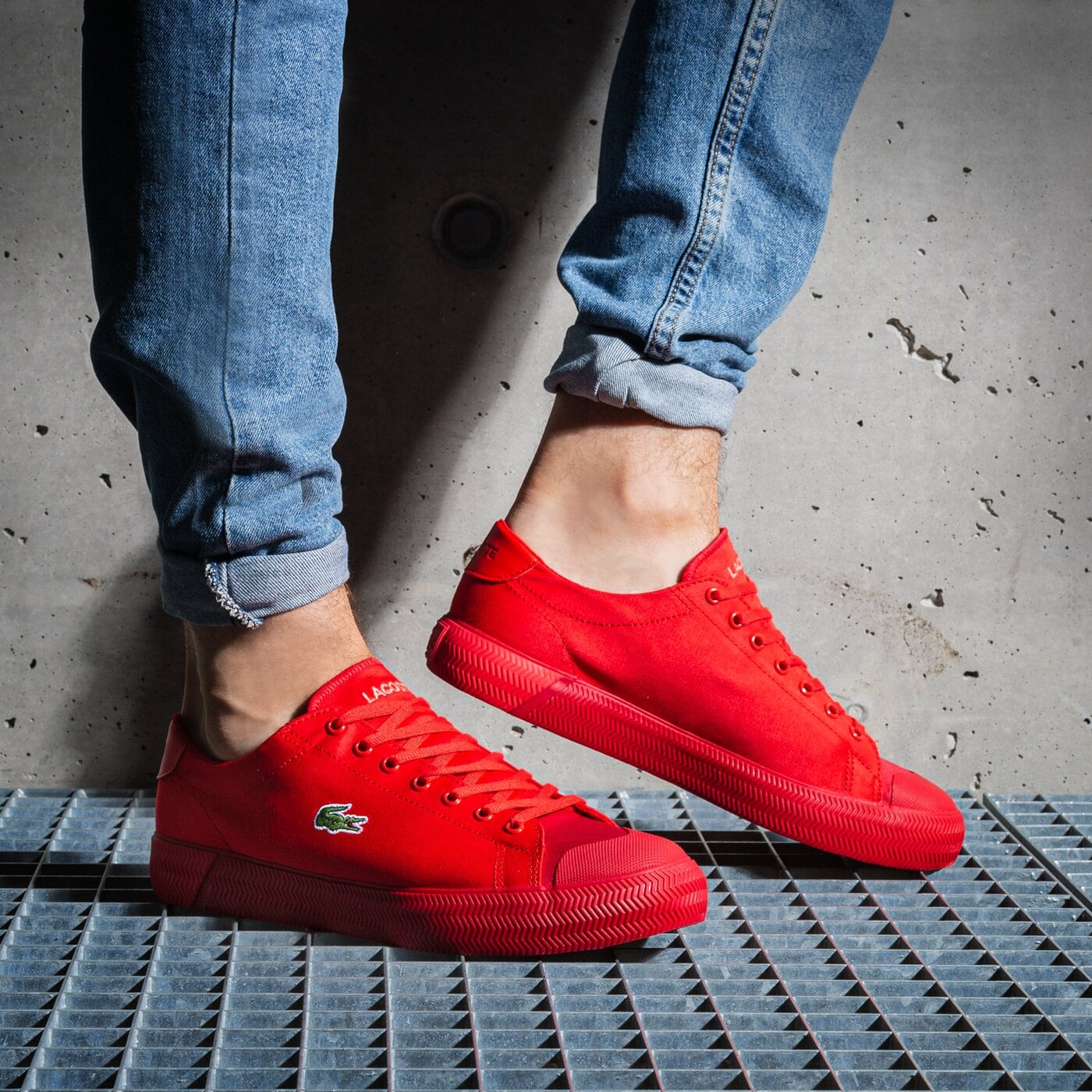 Мъжки маратонки LACOSTE GRIPSHOT 1122 1 DEG 743cma0002rr1 цвят червен