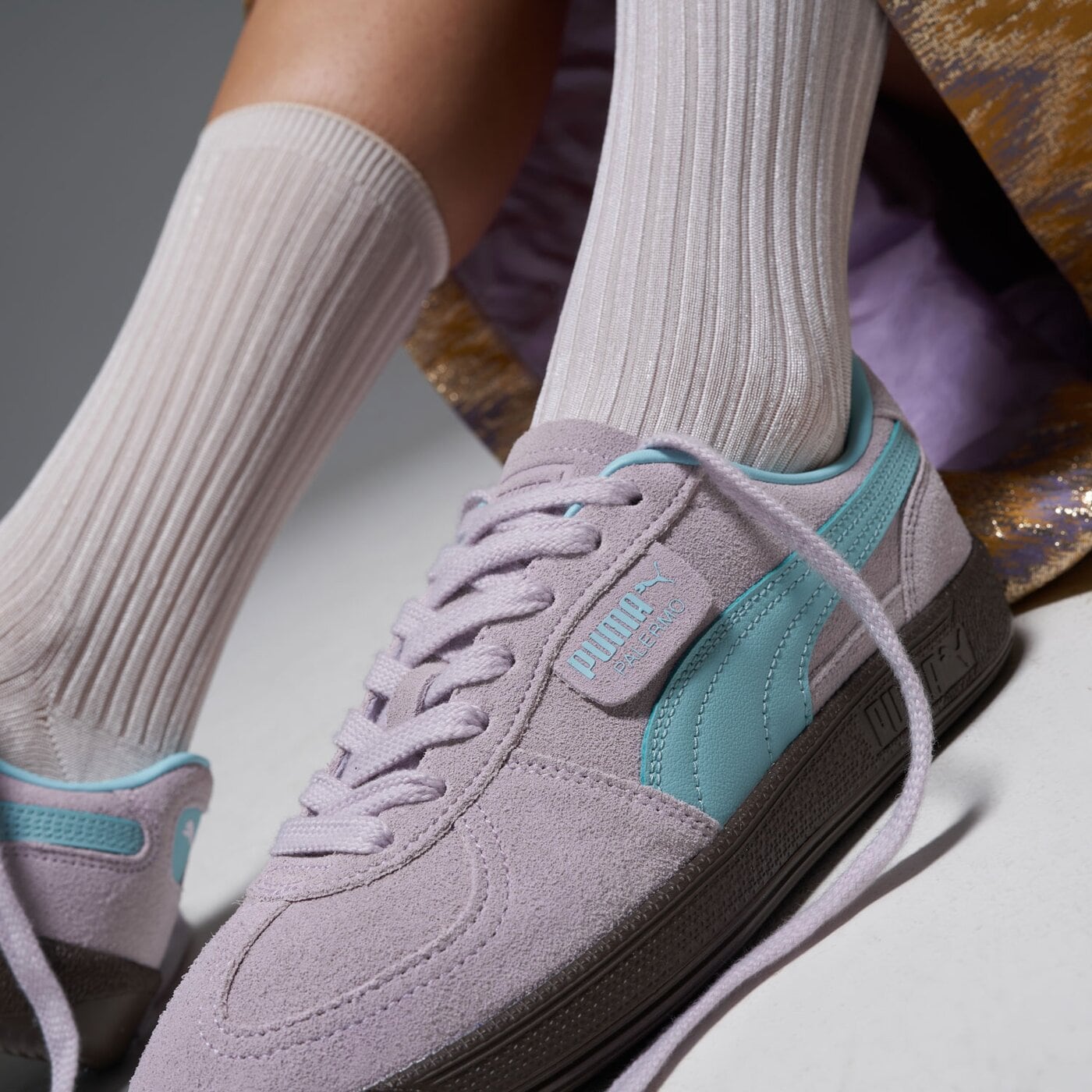 Дамски маратонки PUMA PALERMO 39646353 цвят виолетов