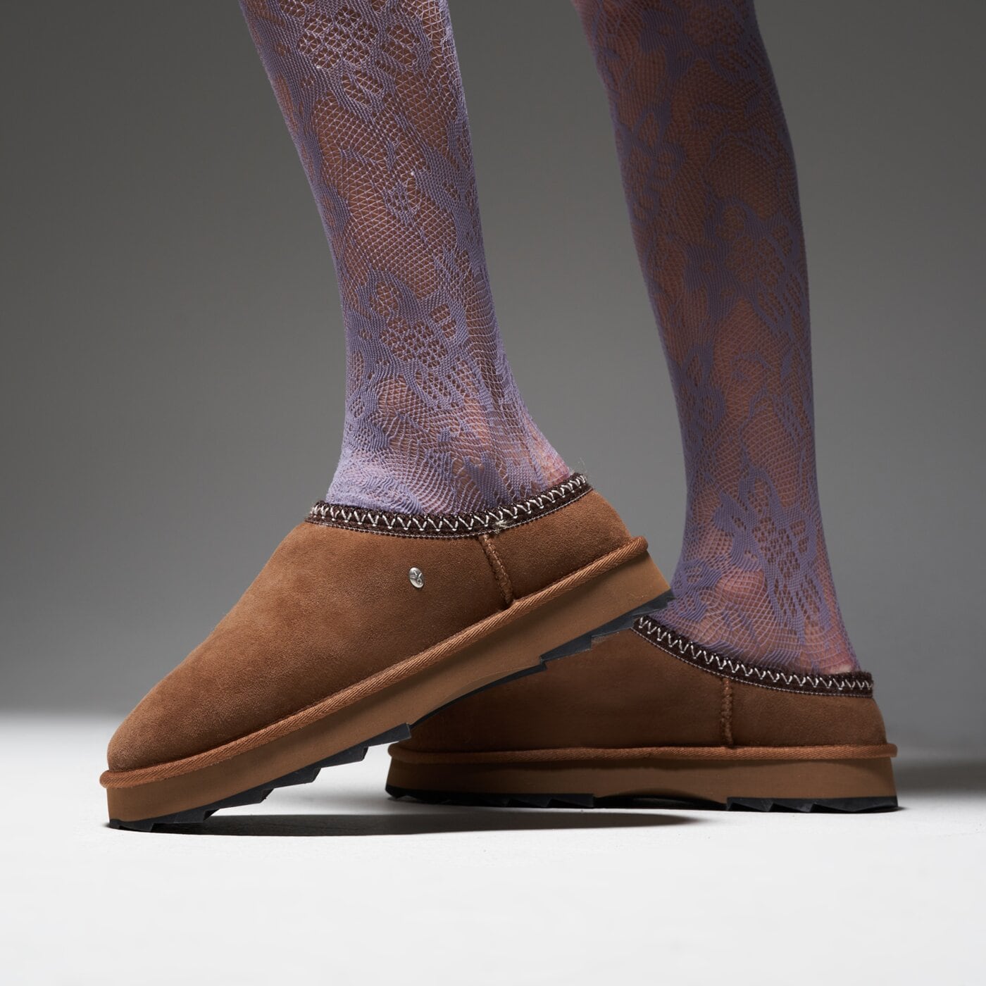 Дамски кежуал EMU AUSTRALIA SHARKY SCUFF w13179chestnut цвят кафяв