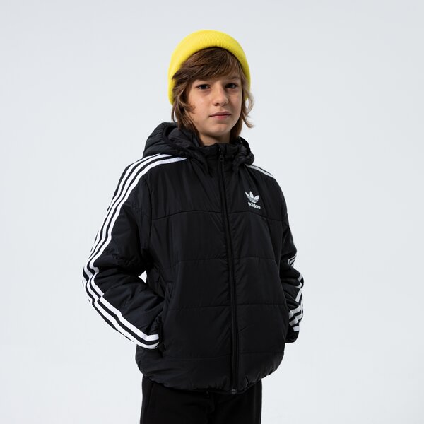 Детска преходно яке ADIDAS ЯКЕ ПУХЕН PADDED JACKET BOY h34564 цвят черен