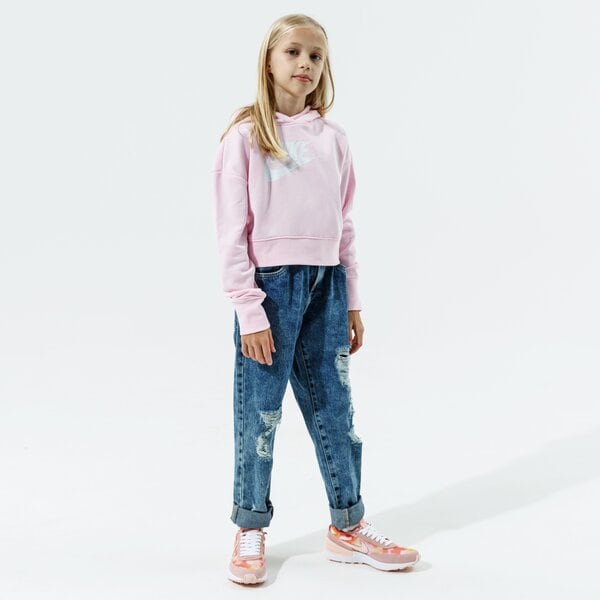 Детски суичър NIKE СУИТЧЪР С КАЧУЛКА SPORTSWEAR CLUB GIRL dc7210-663 цвят розов