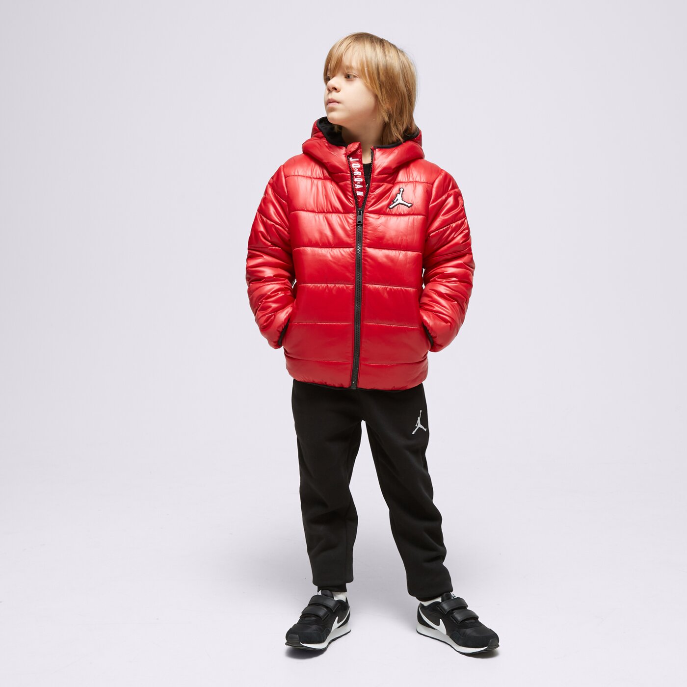 Детска преходно яке JORDAN ЯКЕ ЗИМНО JDB MW DOWN JKT BOY 95c441-r78 цвят червен