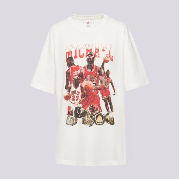 Дамска тениска JORDAN ТЕНИСКА W J SS OS GFX TEE MIXTAPE hj0190-133 цвят кремав