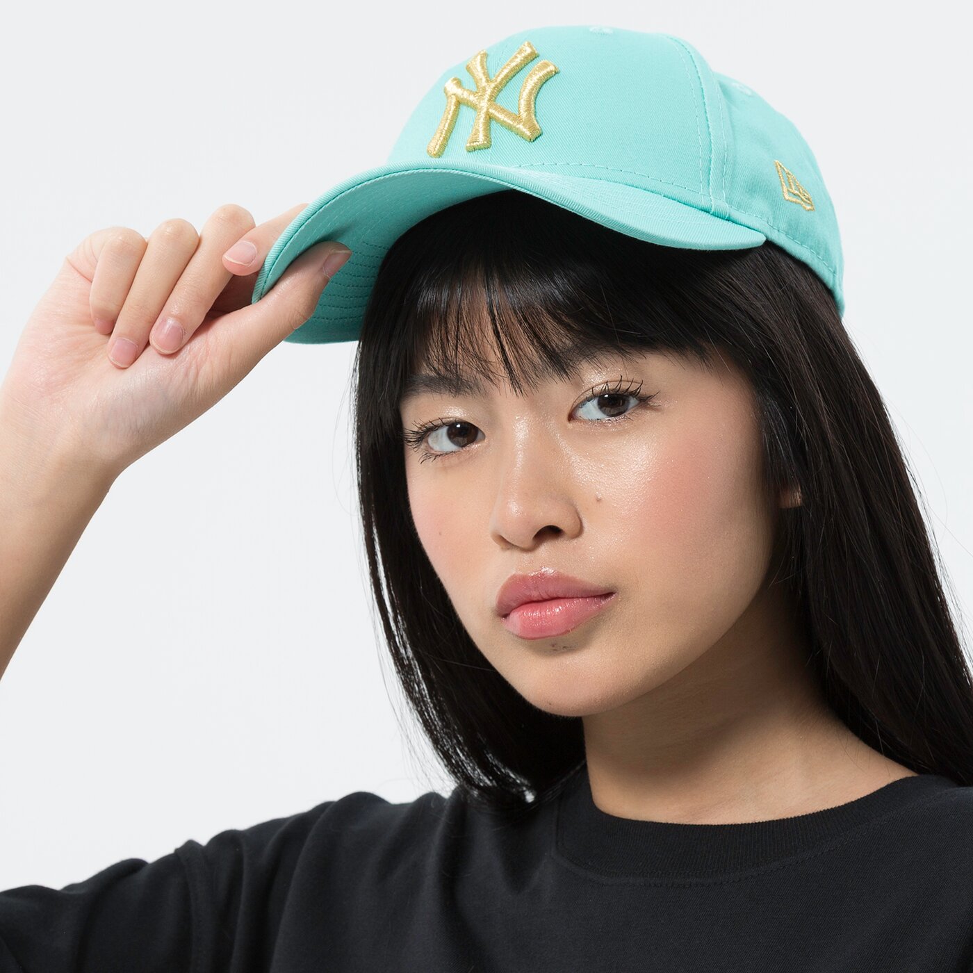 Дамска шапка с козирка NEW ERA ШАПКА WMNS MET LOGO 940 NYY GRN NEW YORK YANKEES BLT 60240624 цвят зелен